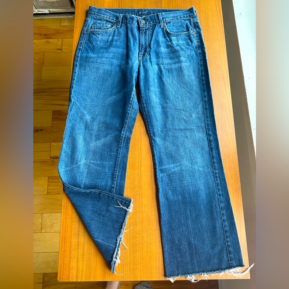 Seven for All Mankind A Pocket Raw Hem Jeans